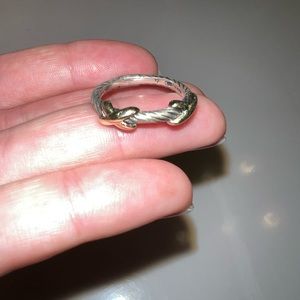 Dainty David Yurman X ring